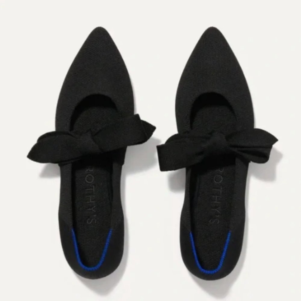 Rothy's The Mary Jane Flat in Black sz 7.5
